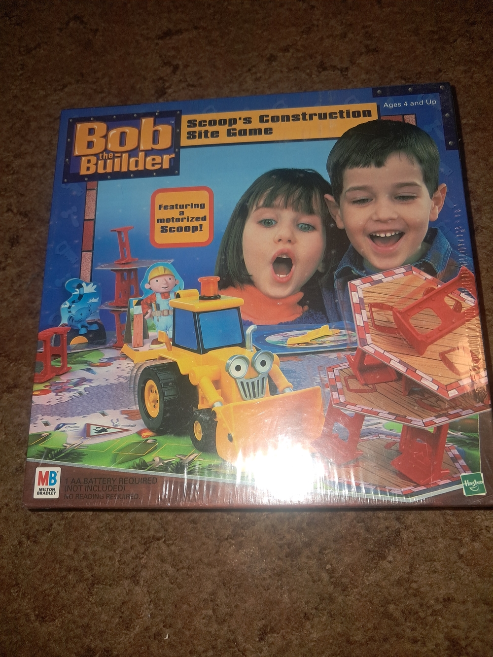 Vintage 2001 Bob the builder Scoop Construction Site Game - Yellow